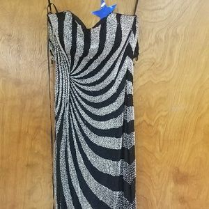 Blake and white formal dress